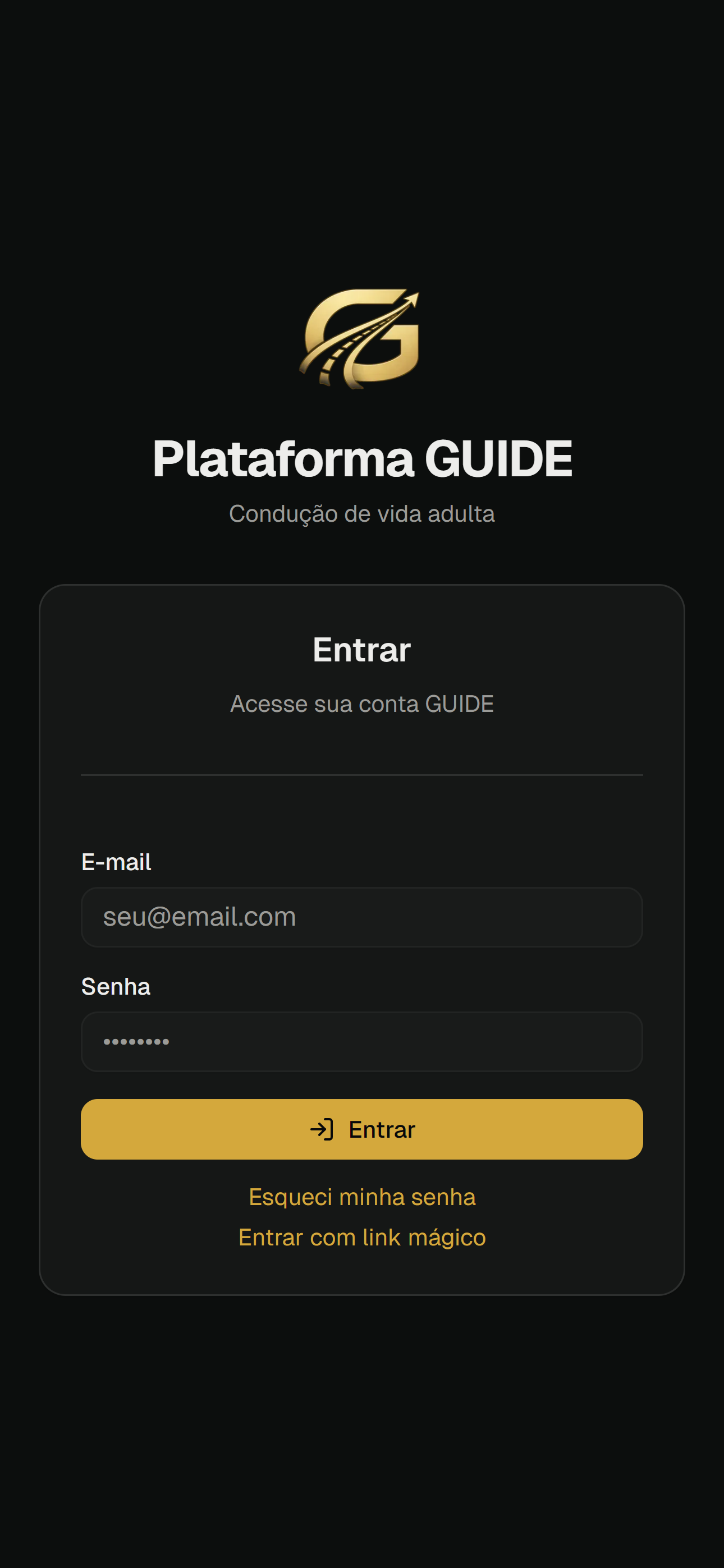 App Vida Guiada - Login